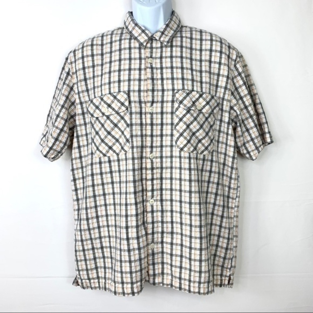 Woolrich Men’s Plaid Shirt Buttons Down Sz Large